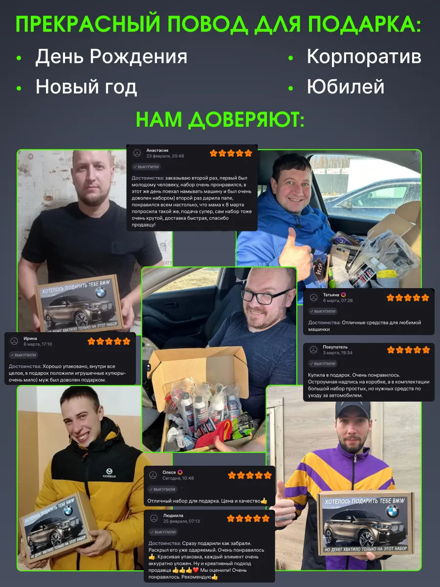 Подарочный набор «Хотелось подарить тебе BMW» 18 предметов — фото 4