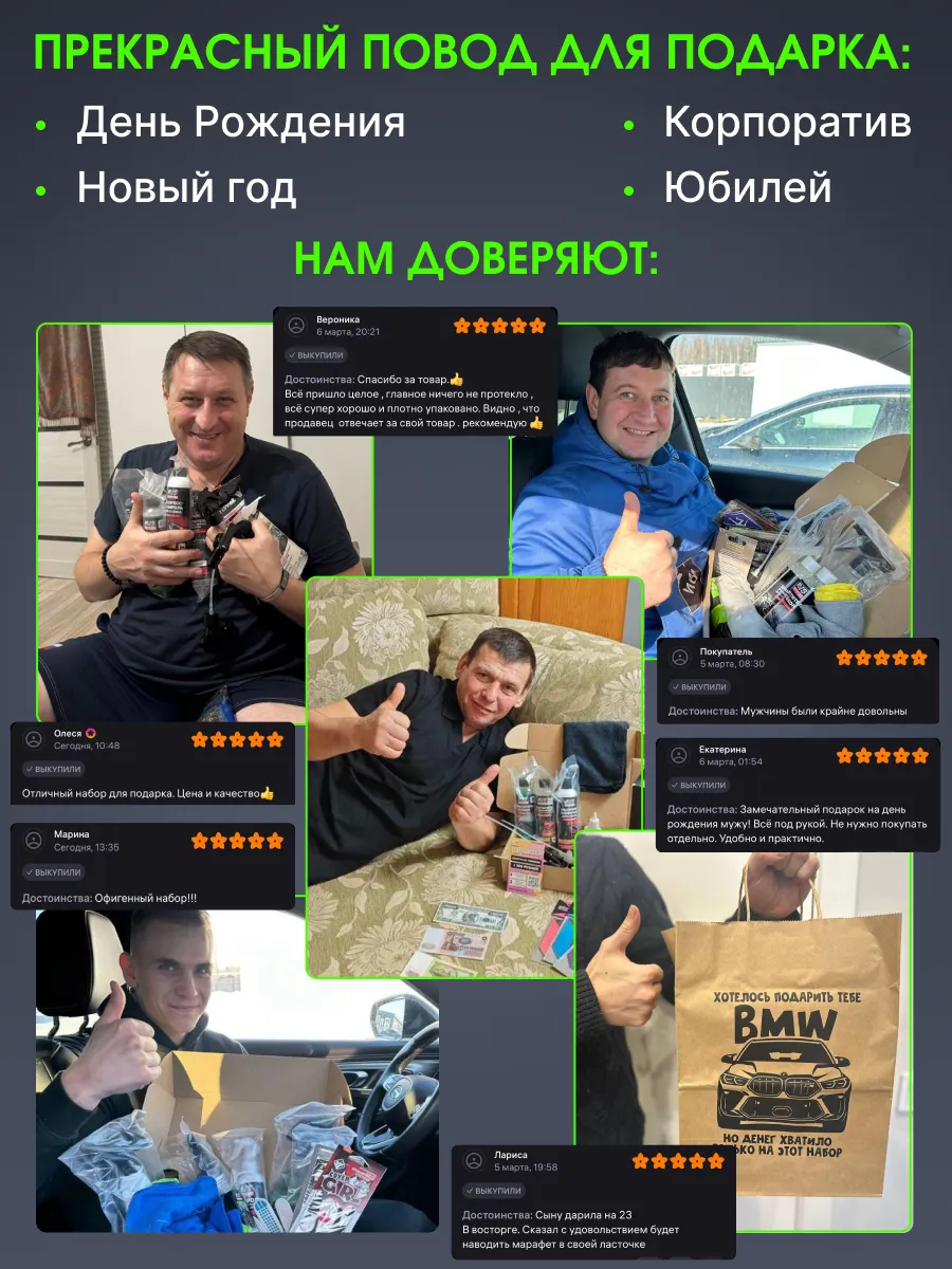 Подарочный набор автомобилиста, 25 предметов с пакетом «BMW» — фото 6